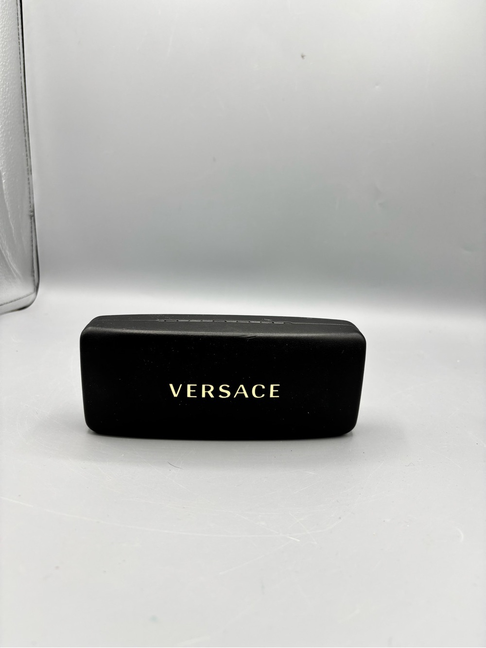 Versace Black Sunglasses Case with Gold Logo